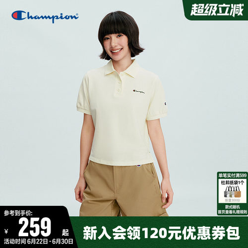 Champion冠军POLO衫短袖T恤女