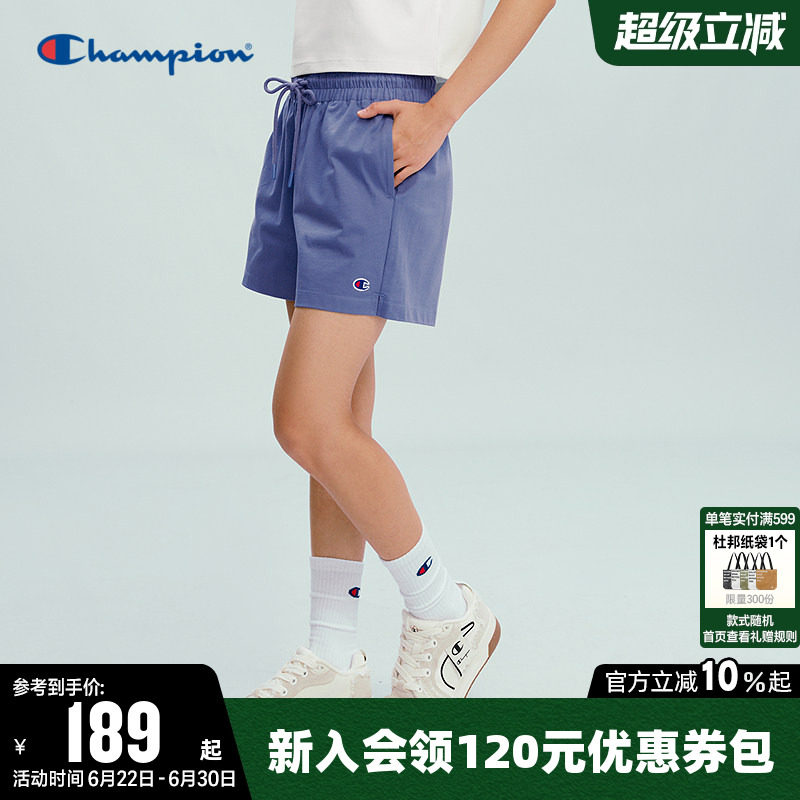 Champion冠军休闲纯棉短裤女