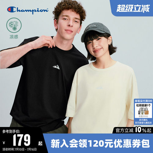 【凉感】Champion冠军短袖T恤女