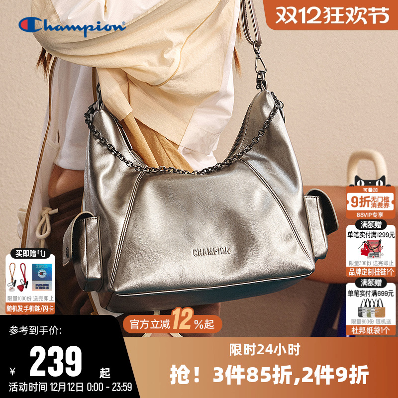 champion冠军复古潮流单肩包
