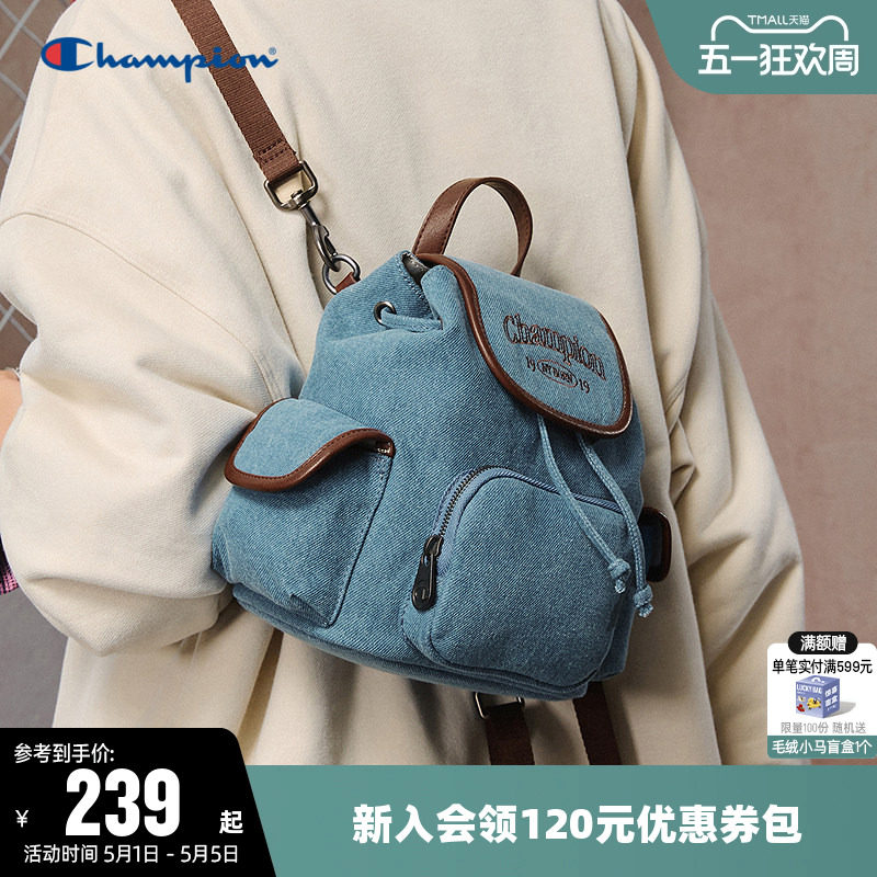 Champion冠军双肩背包2026女小型mini多巴胺可爱轻便时尚墩墩包