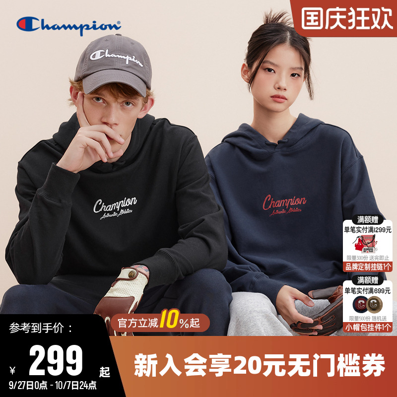 印花卫衣Champion冠军情侣