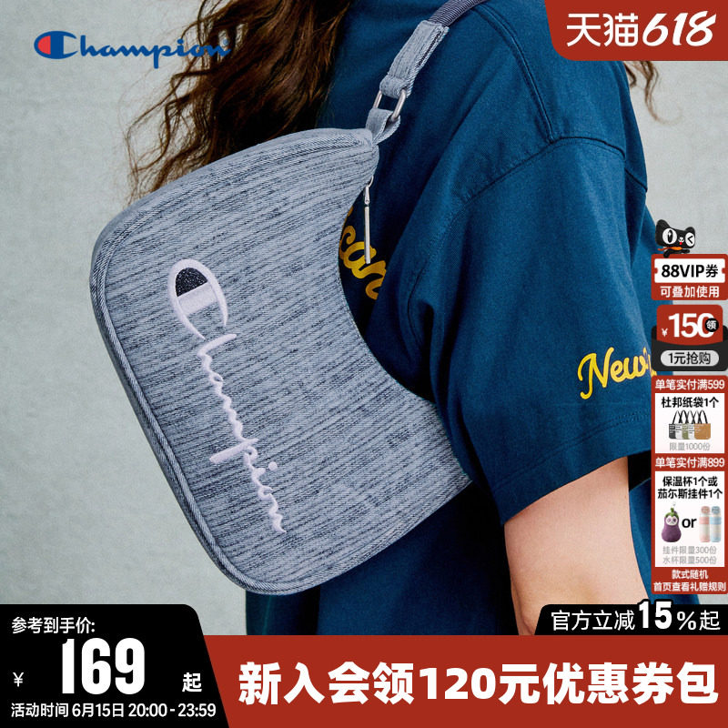 Champion冠军单肩背包夏百搭轻便小挎包刺绣腋下包通勤手提包女潮