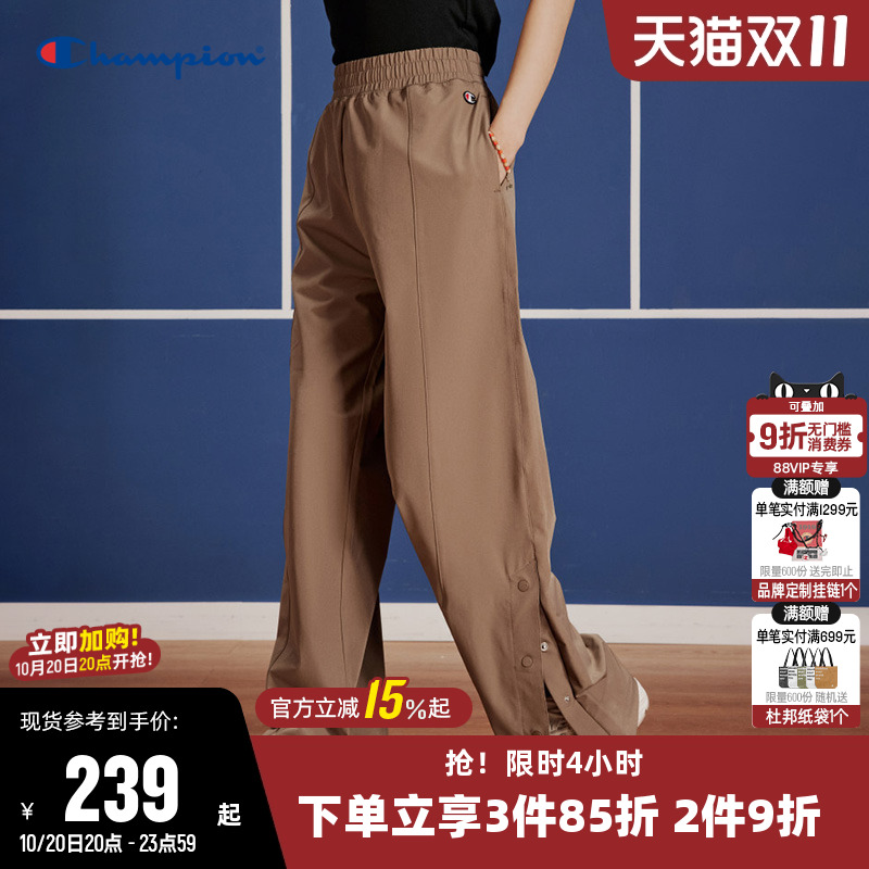 长裤Champion冠军刺绣工装裤女