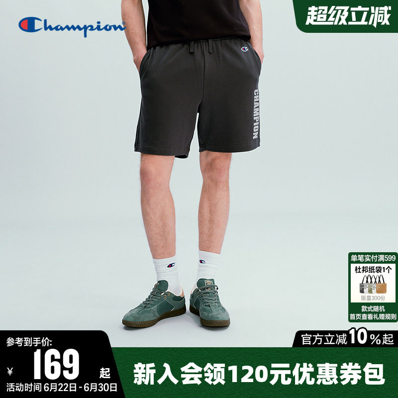 Champion冠军短裤男2026夏季新款五分针织裤休闲透气直筒宽松裤子