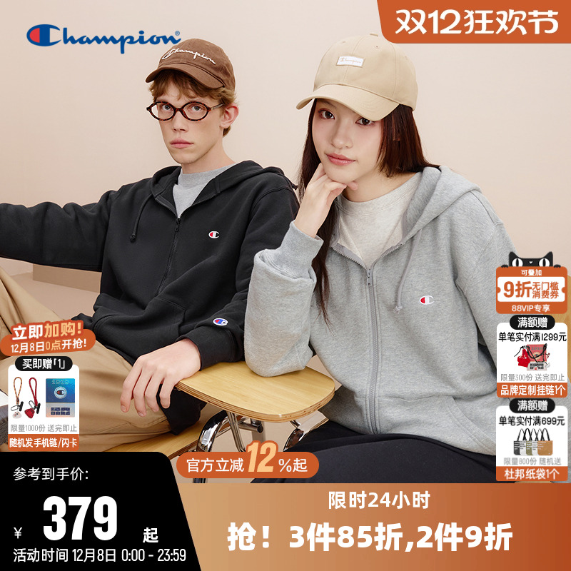 刺绣卫衣Champion冠军情侣