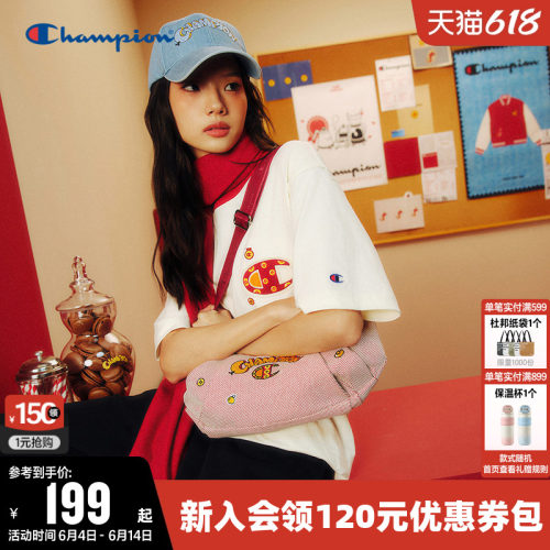 纯棉短袖T恤Champion冠军情侣