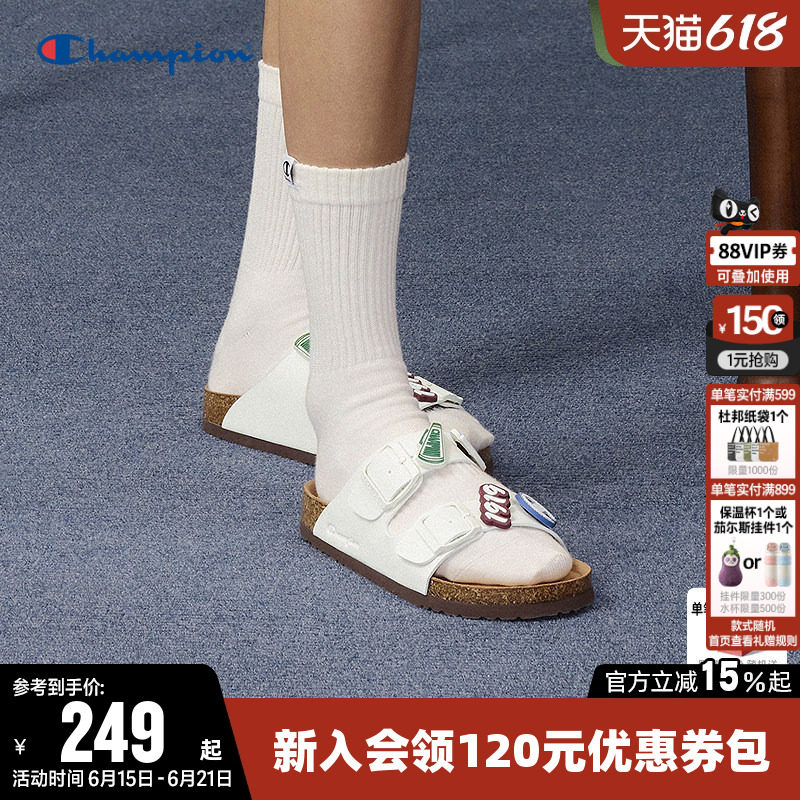 Champion冠军经典勃肯鞋夏季凉鞋