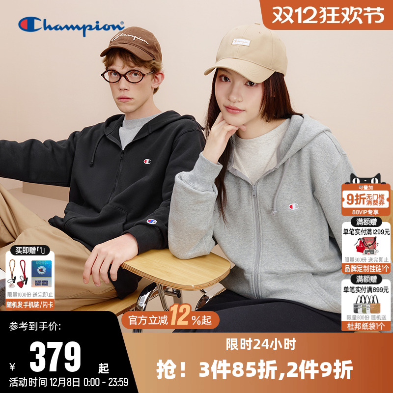 刺绣卫衣Champion冠军情侣