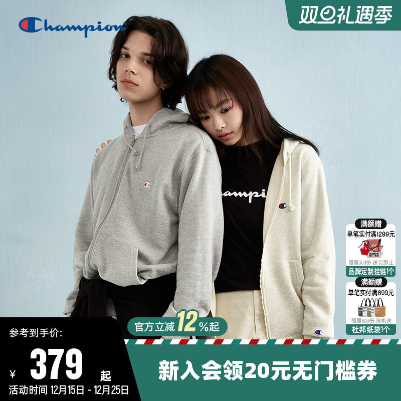 Champion冠军刺绣卫衣情侣