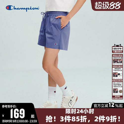 Champion冠军休闲纯棉短裤女
