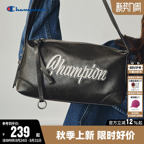 Champion冠军皮质潮酷单肩背包