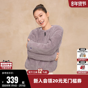 Champion冠军外套女2025冬季新款拉链加厚仿羊羔绒休闲短款上衣潮