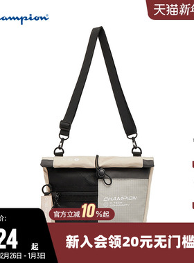Champion冠军25新款单肩包男女情侣斜挎包多口袋户外运动包经典款