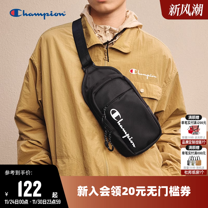 Champion冠军斜挎包男胸包女休闲