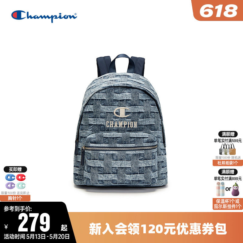Champion冠军双肩包男女情侣夏时尚书包电脑包户外旅行通勤背包潮