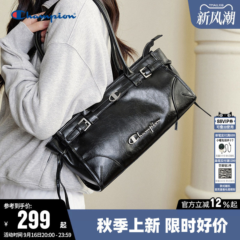 Champion冠军高级感单肩背包挎包图片