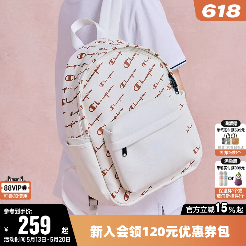 Champion冠军双肩背包2026年春女书包男大容量户外旅行时尚通勤包