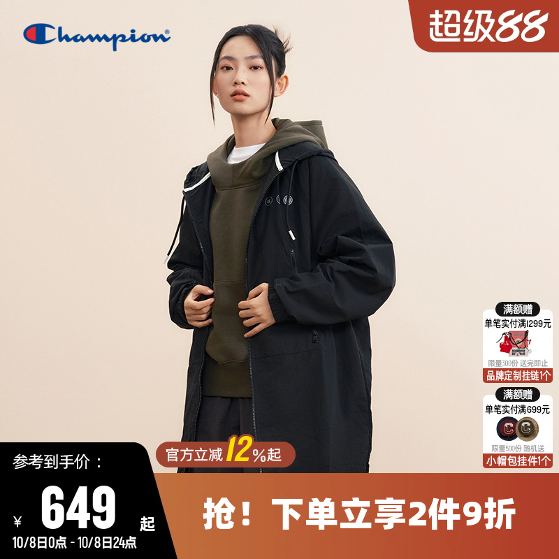 连帽夹克外套Champion冠军女