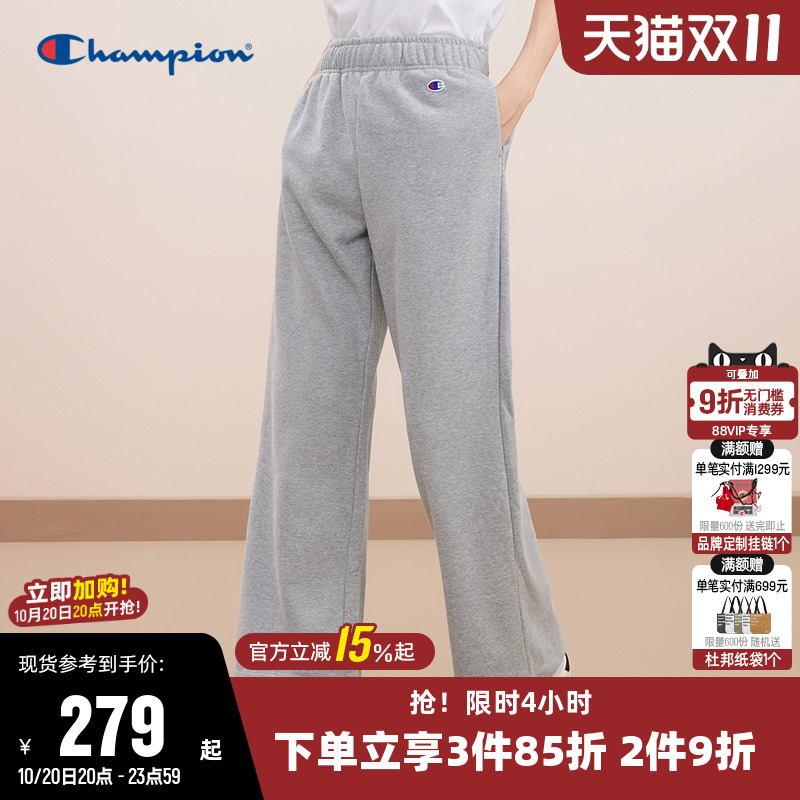 卫裤Champion冠军刺绣女