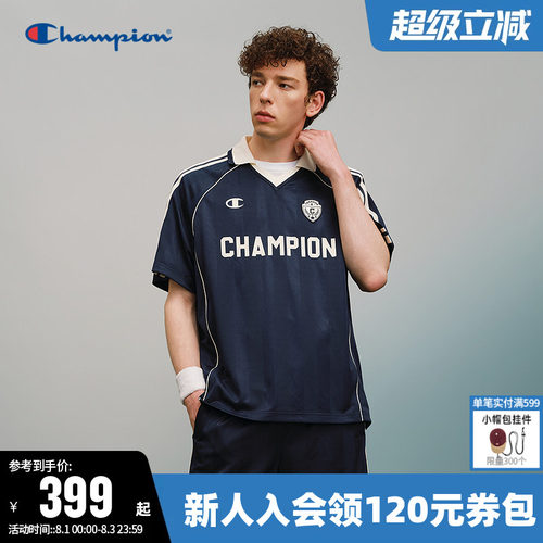 Champion冠军复古短袖POLO衫女