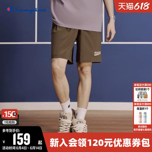 刺绣短裤Champion冠军男
