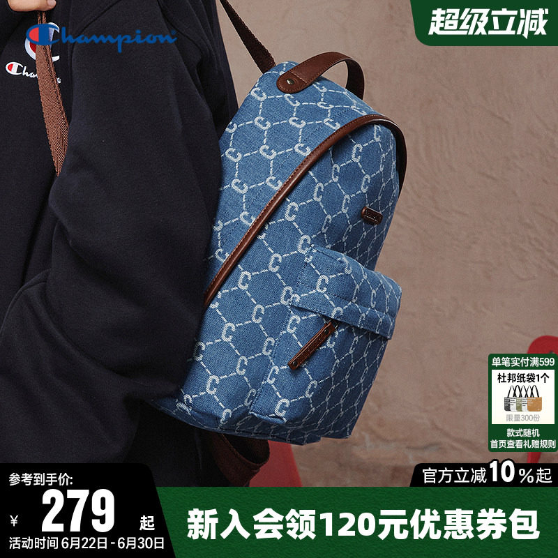 Champion冠军双肩包2026新款女时尚钻C包书包男通勤旅行休闲背包