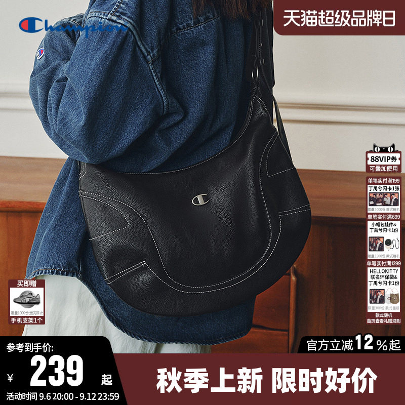 Champion冠军潮酷斜挎包单肩包图片