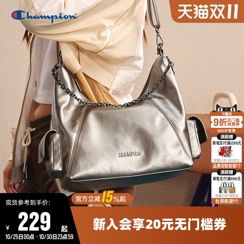 champion冠军复古潮流单肩包