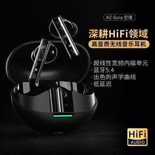 KZ Sora无线蓝牙耳机入耳式游戏HiFi运动降噪耳塞TWS长续航