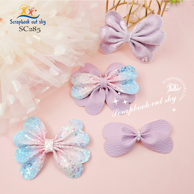 SC285新款蝴蝶结刀模发夹手工DIY刀模儿童发饰适用Sizzix纸艺机
