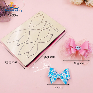 SC354定制手工DIY刀模儿童发饰ins蝴蝶结Sizzix压花机通用模板