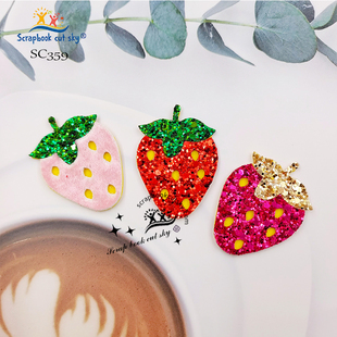 SC359 草莓发饰刀模发夹手工DIY刀模儿童发饰适用Sizzix纸艺机