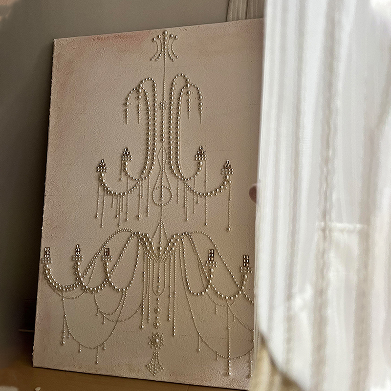 轻奢高级感客厅装饰画法式艺术玄关走廊壁画平面喷绘别墅酒店挂画