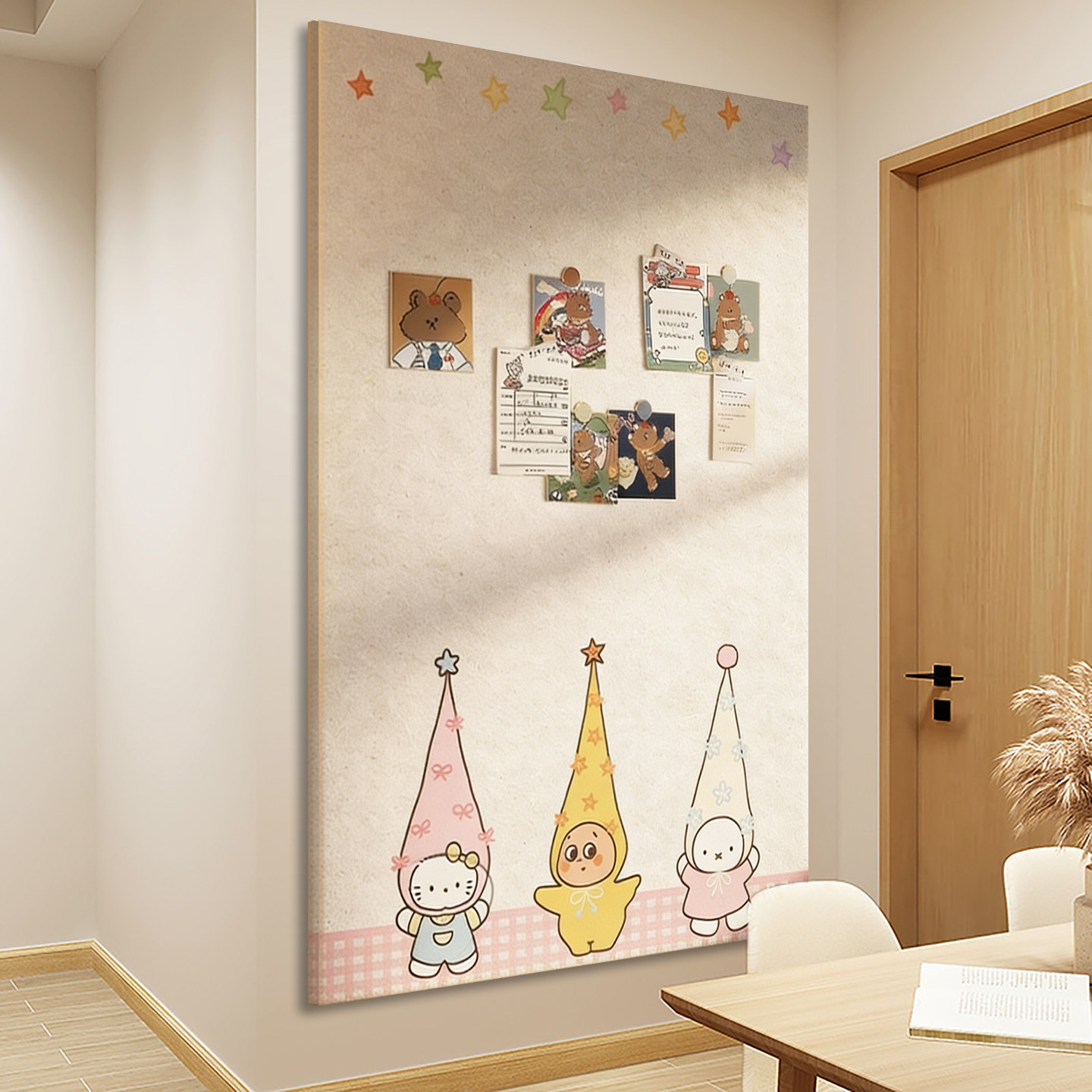 毛毡板毛毡墙贴照片墙背景板毛粘幼儿园教室文化墙面装饰创意软木板相片墙拍立得书桌高级感客厅留言板魔术贴,文具电教/文化用品/商务用品,软木板/照片板/毛毡板,淘宝优惠券,粉丝福利购,淘宝优惠卷