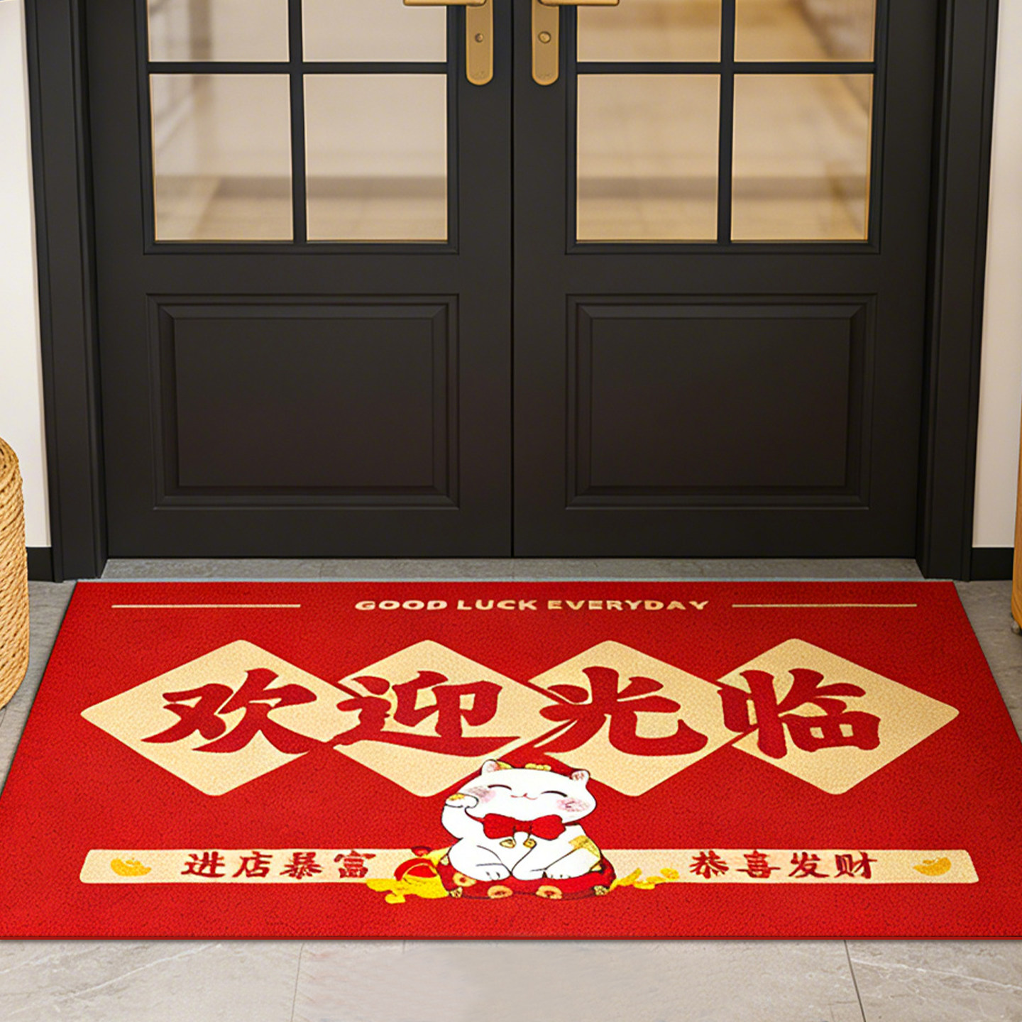 始发丝圈进店暴富商用地垫