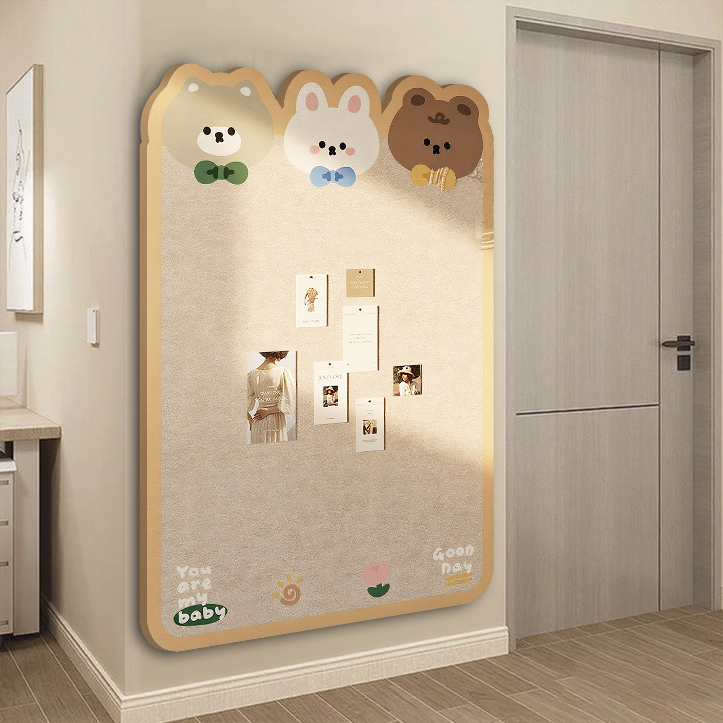 毛毡板墙贴免打孔照片墙背景板软木板挂墙留言记事板自粘幼儿园环创DIY装饰作品展示板玄关家用墙面展示墙熊,文具电教/文化用品/商务用品,软木板/照片板/毛毡板,淘宝优惠券,粉丝福利购,淘宝优惠卷