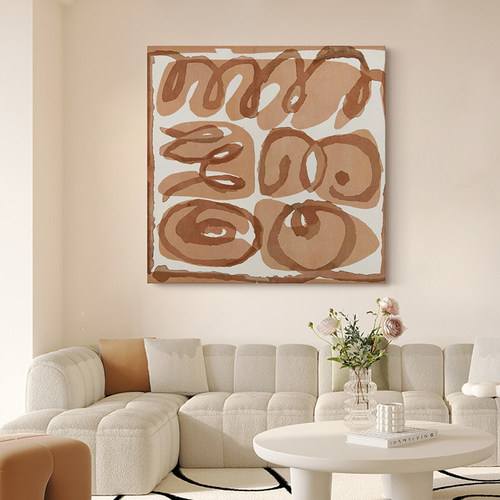 定做.纯手厅绘画》《魂牵梦绕客油厅餐装饰画玄关墙挂背景画寂侘