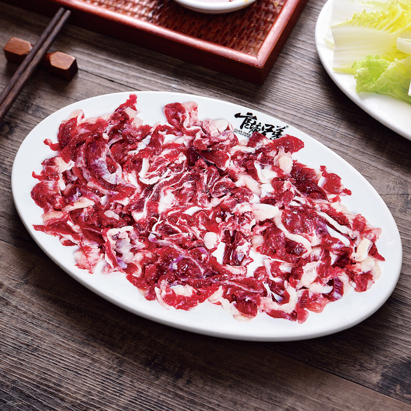 官塘兄弟 正宗潮汕新鲜牛肉吊龙伴潮州传统工艺火锅真空食材 250g