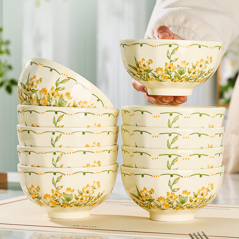 陶瓷碗家用2025新款饭碗组合