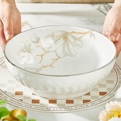 名安釉下彩陶瓷时尚家用大汤碗