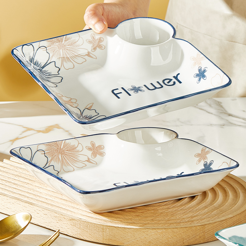 陶瓷中式家用釉下彩餐具