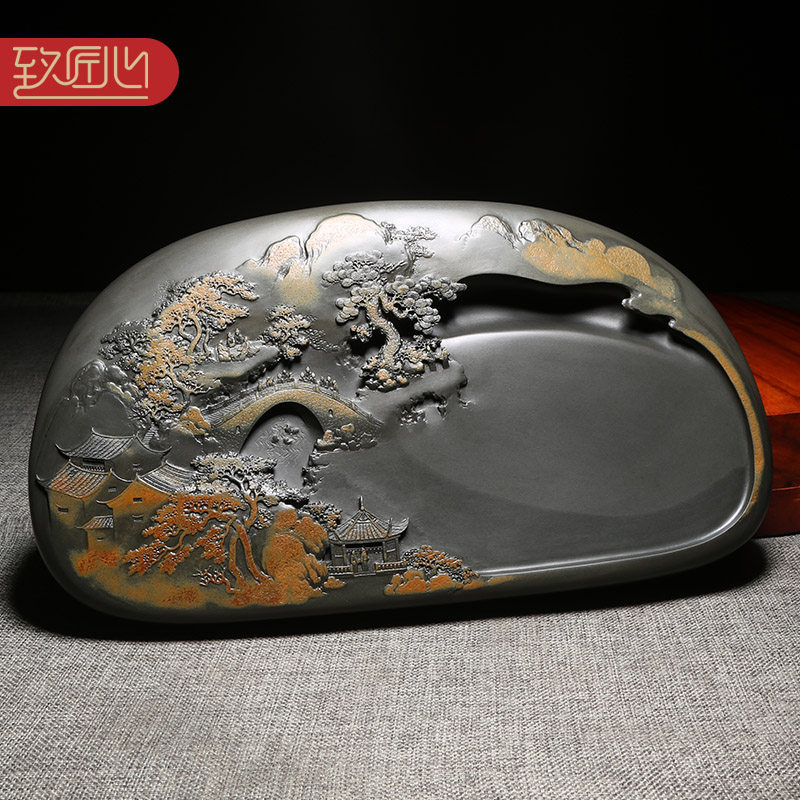 名砚匠心非遗大师作品秋色高档