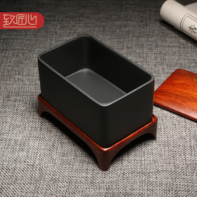 徽州歙砚匠心非遗制作技艺/歙石水滴/ 天然原石水盂 砚滴 水滴 歙砚工艺品文房四宝用品砚台研磨墨条加水用