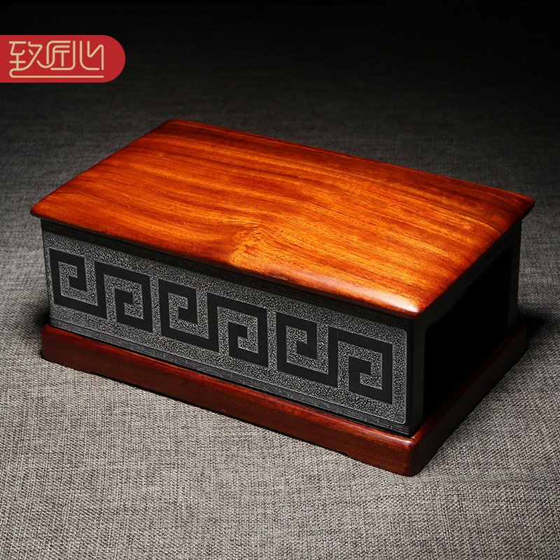 匠心非遗 名师作品《典藏珍品万事如意》天然原石精手工雕刻大气高档砚台龙尾砚老坑长方抄手砚台收藏送礼