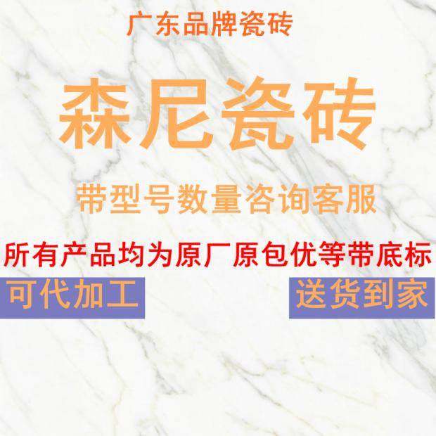 森尼瓷砖佛山陶瓷灰色600x1200客厅柔光连纹通体大理石地砖