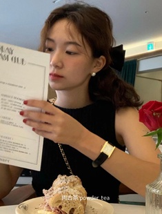 复古ins博主feve同款 法式 精致光泽感大珍珠耳钉 925银针 韩国代购