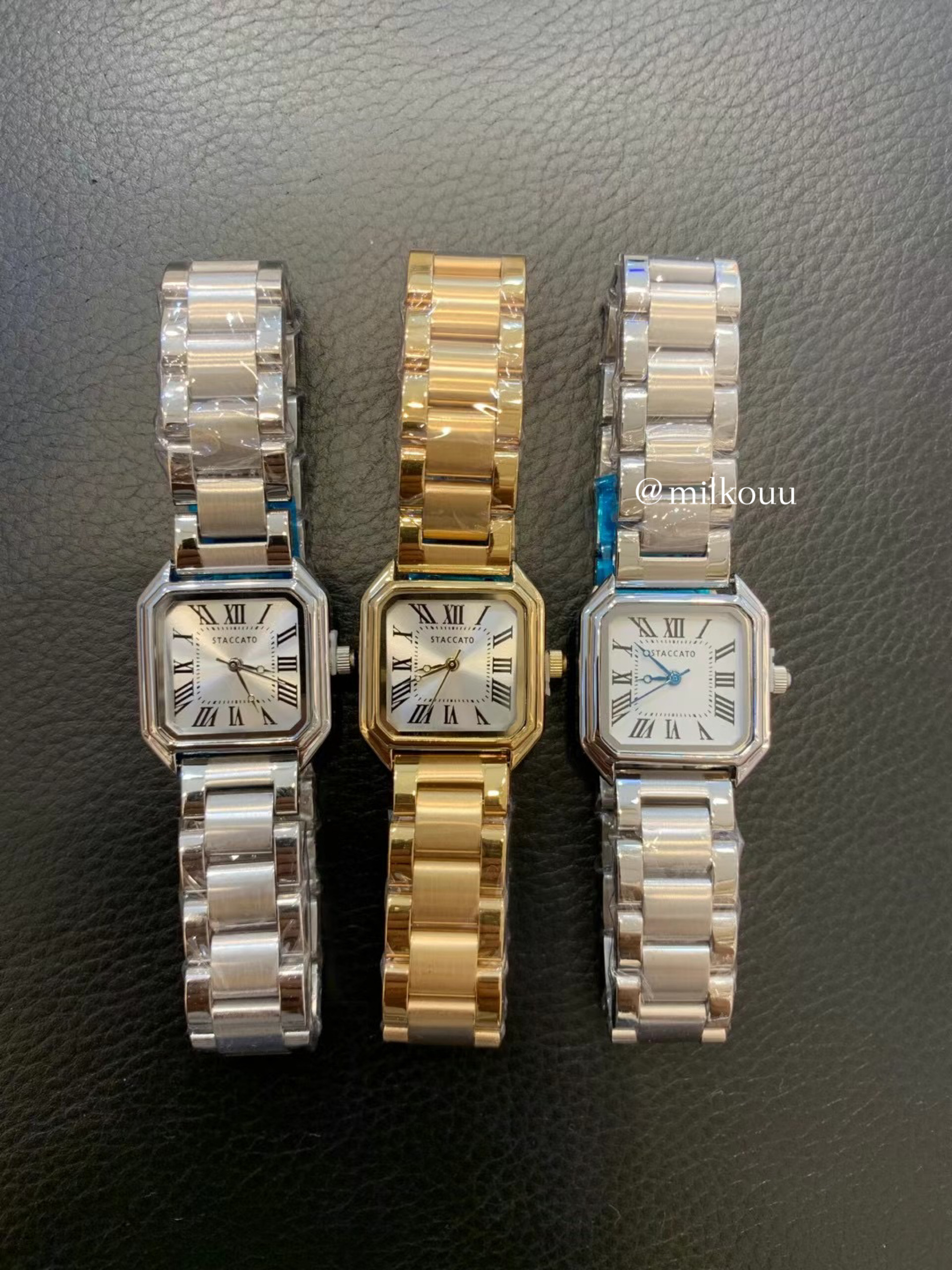 staccatoinns气质简约钢带手表