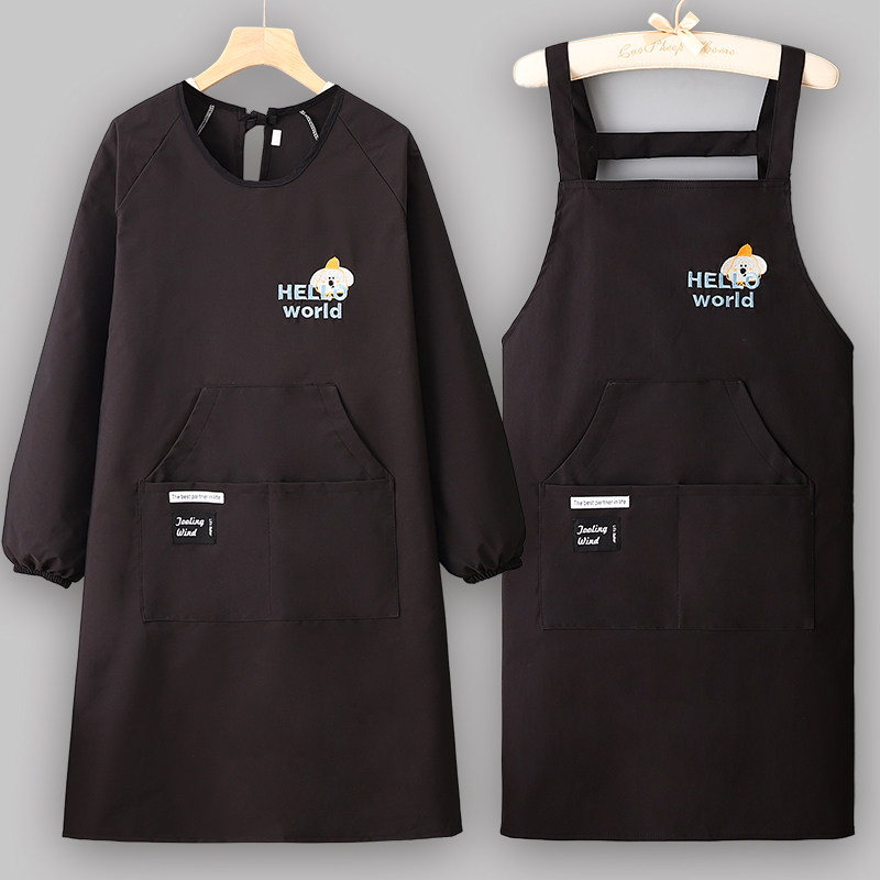 长袖围裙高级感年轻款家用厨房做饭防水防油大口袋反穿衣罩衣成人,家庭/个人清洁工具,围裙,淘宝优惠券,粉丝福利购,淘宝优惠卷