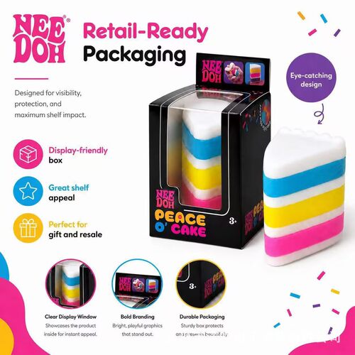 Decompress Needoh Cake Sandwich Shape Pinch Music Slow Rebou